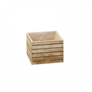 CASSETTA LEGNO 14X14 H12,5 - naturale