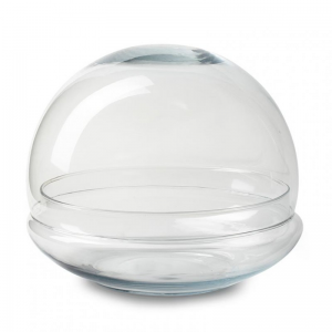 SFERA VETRO C/COPERCHIO D25 H23 cm