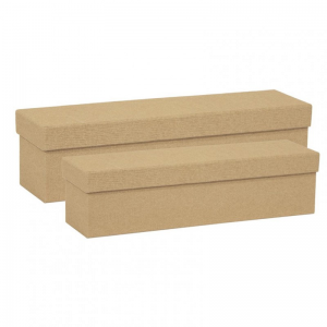 SCATOLA VINO S/2 36,5XH11,5-34XH9-natura