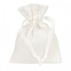 COTTON BAG 9X12 CM 10 pcs - white