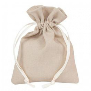 COTTON BAG 9X12 CM 10 pcs - dove gray