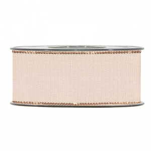 N/GOLD LINE GROS GRAIN 40MM 20MT -dove