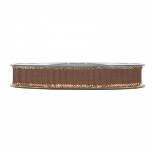 N/GOLD LINE GROS GRAIN 15MM 20MT - brown