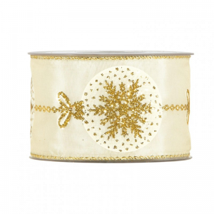 N/BAROQUE CHRISTMAS 63MM 10MT -  gold