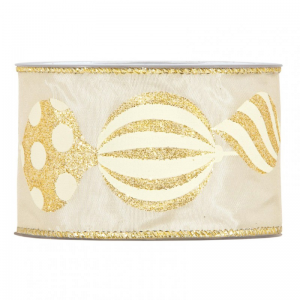 N/XMAS BAUBLES 63MM 10MT - gold