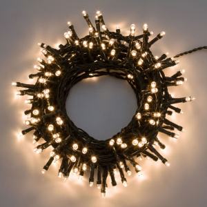 CATENA 200 LED LUCE CALDA 5MM 2+8MT
