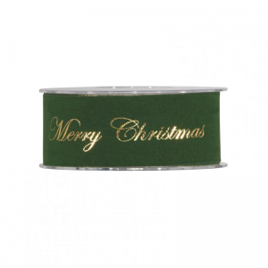 N/MERRY CHRISTMAS 40MM 10MT - dark green