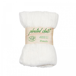 RUNNER PLEATED 90CM 3MT - white