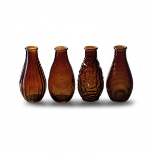 BOTTIGLIA DECOR 4 mod. D7 H14 cm - brown