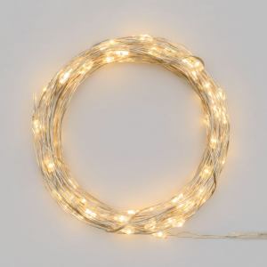 CATENA 100 MICROLED LUCE CALDA 10MT-batt