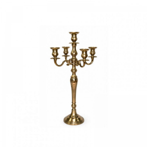 CANDELABRO ALLUM.SHINE GOLDH80CM-5fuochi