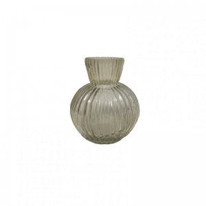 BOTTIGLIETTA VETRO D9 H9,5 CM -beige