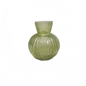 BOTTIGLIETTA VETRO D9 H9,5 CM -green
