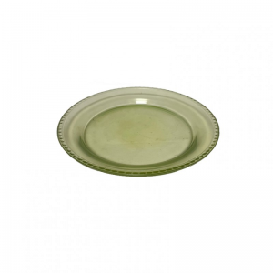 PIATTO IN VETRO D22 CM -green
