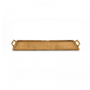 VASSOIO ALLUMINIO 27X53cm - oro raw
