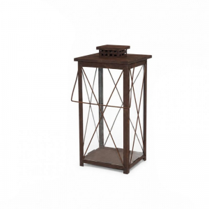 LANTERNA MET.33XH70CM - ruggine