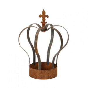 CORONA METALLO D35 H46cm - rusty