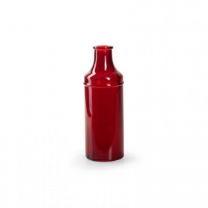 BOTTIGLIA VETRO SIMPLEX D7 H18,5cm - red