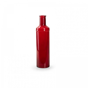 BOTTIGLIA VETRO SIMPLEX D7 H24,5cm-red
