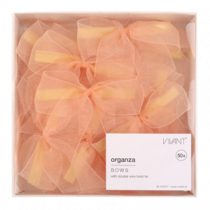 FIOCCO ORGANZA 6/8cm 50pz - salmone
