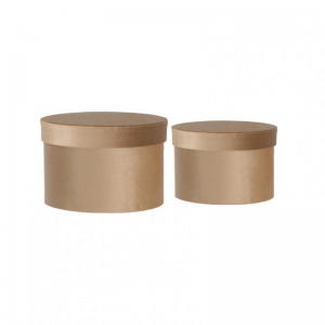 SCATOLA s/2 d27,5h18/d25,5h17 - beige