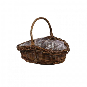 CESTO con manico 31X28 H11/25 - marrone
