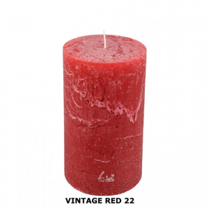 CANDELA RUSTICA (200/100) -vintage red