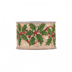 N/MISTLETOE 63mm 10mt - gold