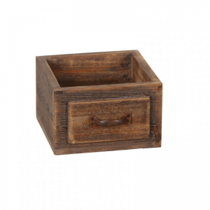 CASSETTA LEGNO 20X19XH12 - marrone
