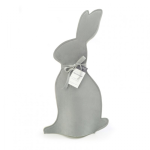 CONIGLIO VELLUTO 40cmX24cm - verde