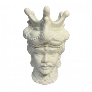 TESTA DI MORO UOMO 17X15,5XH26 cm-bianco