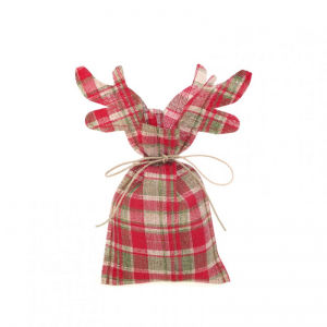 SACCHETTO RENNA H28/21,5cm 5pz - tartan