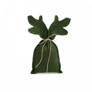 SACCHETTO RENNA H28/21,5cm 5pz - verde