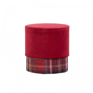 SCATOLA TARTAN D9,5 H10 - bordeaux