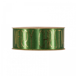 N/MERRY CHRISTMAS 40mm 15mt - green