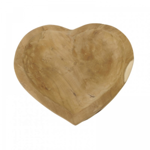 CIOTOLA CUORE LEGNO vassoio 28X28cm