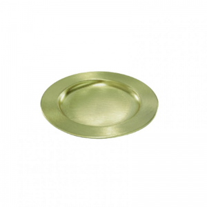 PIATTO METALLO PER CANDELE D14 cm - oro