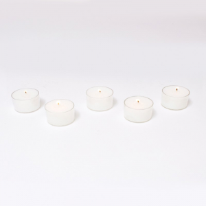 TEALIGHT 30pz 8 ORE D38 mm -trasparente