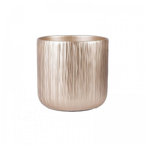 VASO CERAMICA CAMILLA D13,5 H12,6cm -oro