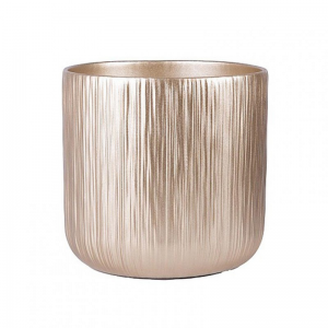 VASO CERAMICA CAMILLA D26,5 H26,5cm - or
