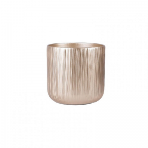 VASO CERAMICA CAMILLA D7 H6,5 cm -oro