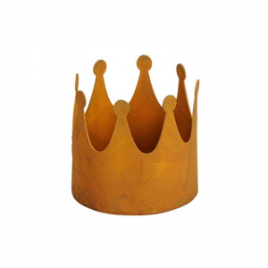 CORONA METALLO D11 H11cm - rusty