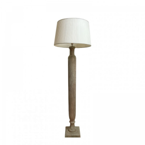 BASE LAMPADA LEGNO 24XH163 cm - smoke