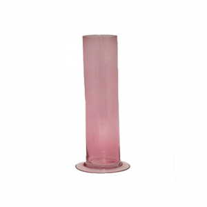 MONOFIORE VETRO D3 H 15 CM - rosa