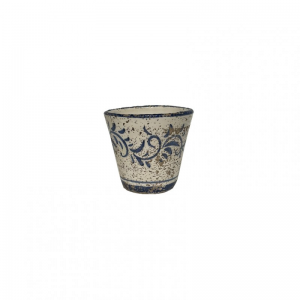 VASO TERRAC SMALTATA H8 - blu