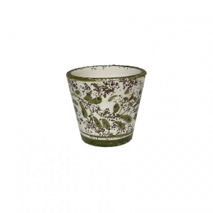 VASO TERRACOTTA SMALT. DEC. H12 -verde
