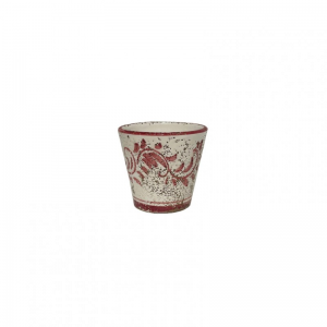 VASO TERRAC SMALTATA H8 - rosso