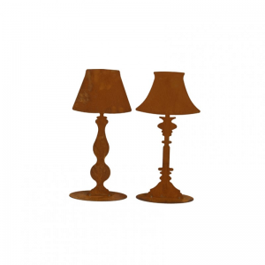 LAMPADA FERRO H30cm 2ASS.-rusty