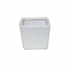 VASO CERAMICA 6,5XH6,5 - bianco