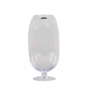 VASO VETRO C/PIEDE D19,5 H40 CM